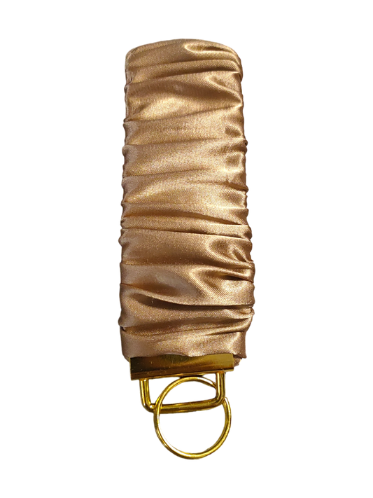 SCRUNCHIE KEY WRISTLET Satin Latte