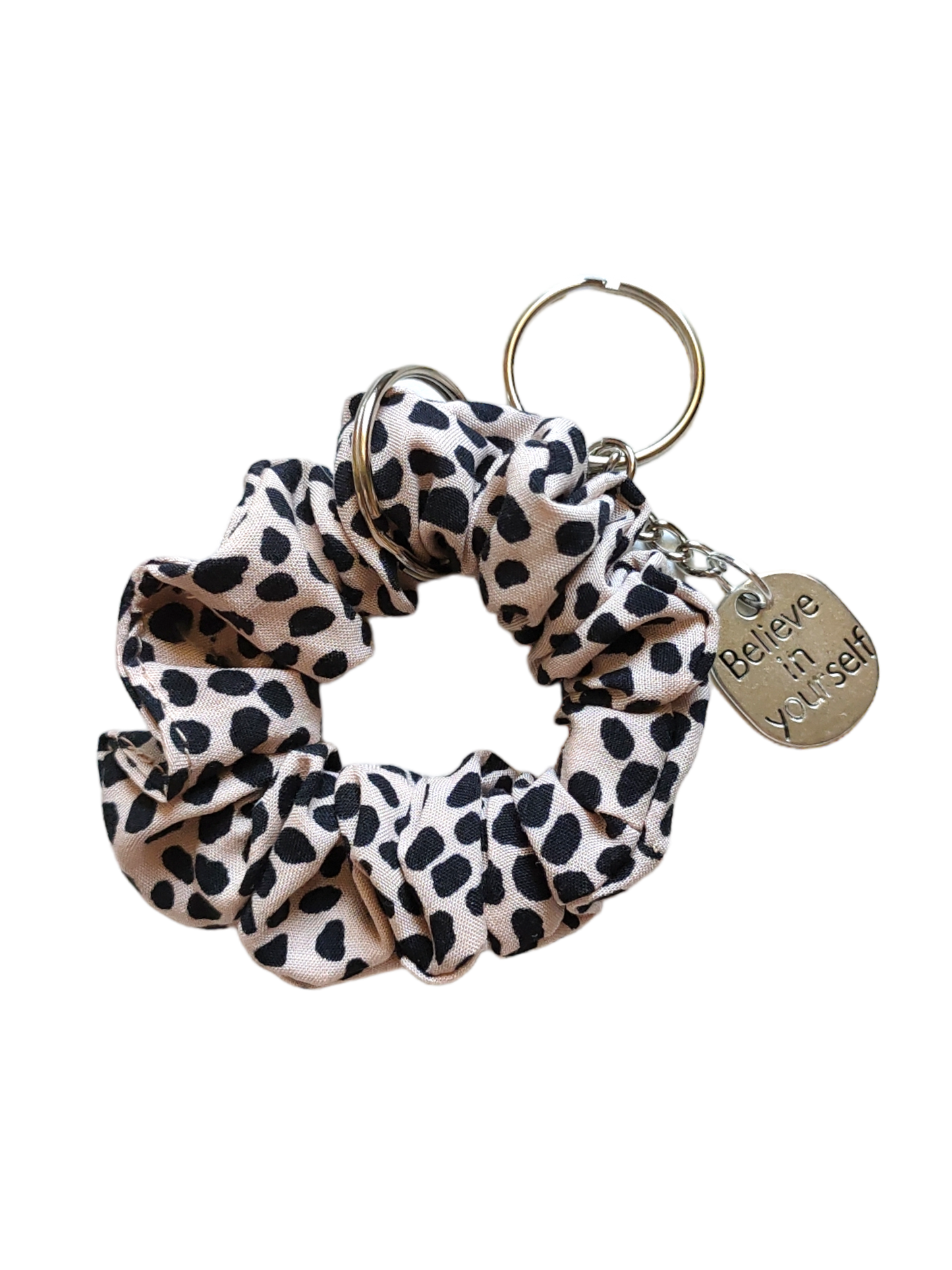 KEY CHARM Scrunchie Polkadots
