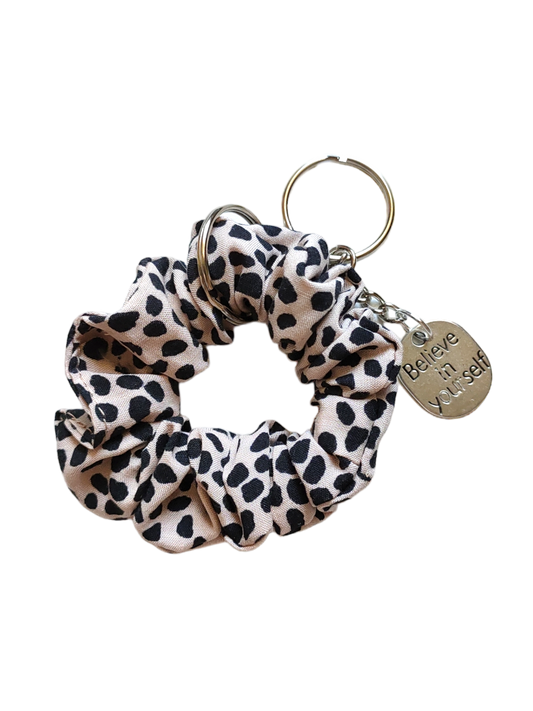 KEY CHARM Scrunchie Polkadots