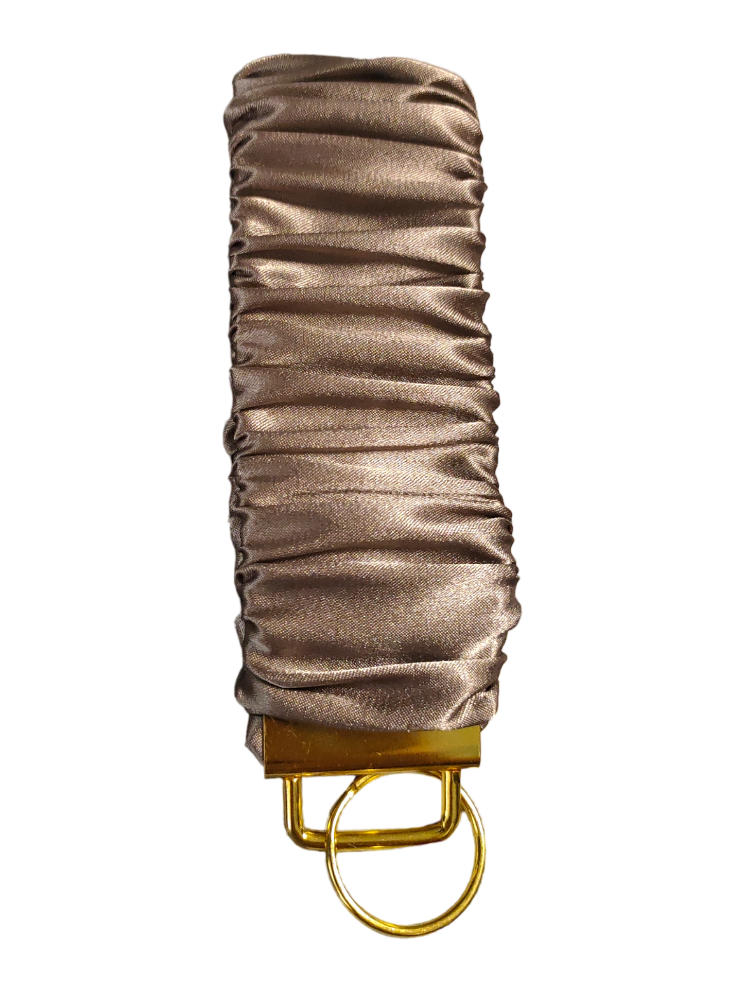 SCRUNCHIE KEY WRISTLET Satin Mocha