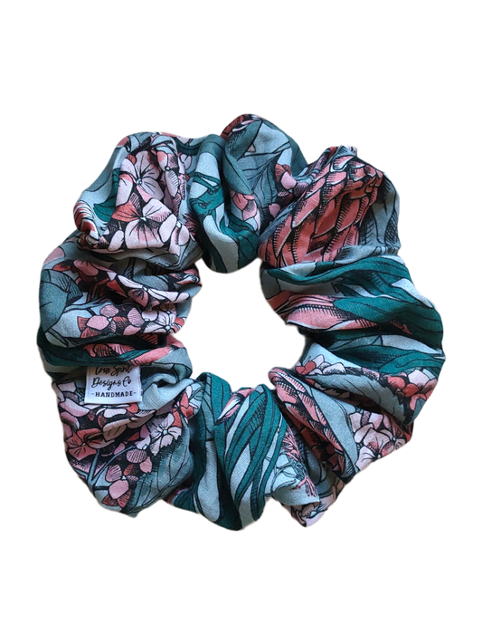 LARGE Linen Australian Native | Green