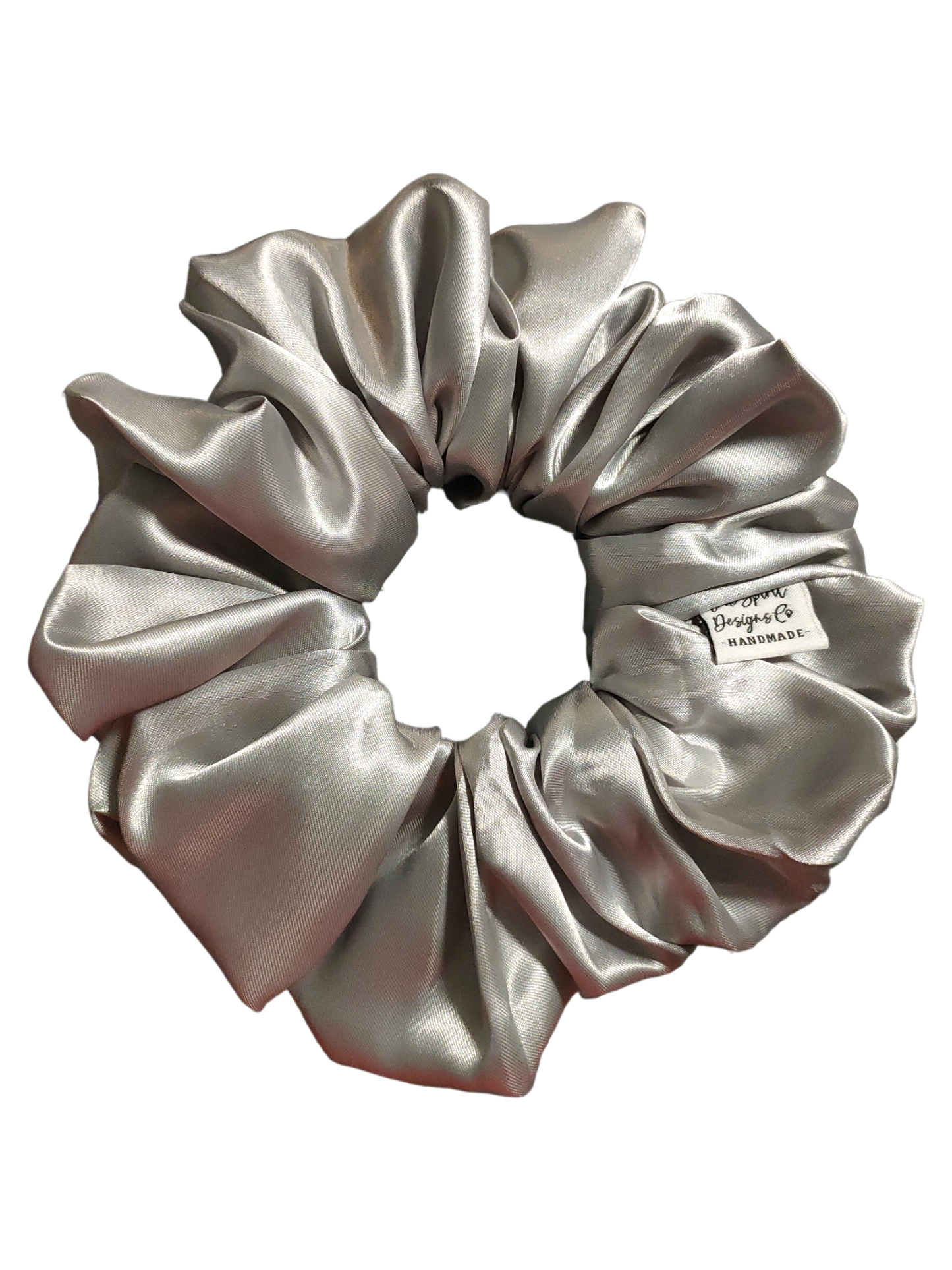 LARGE Satin White | Silver