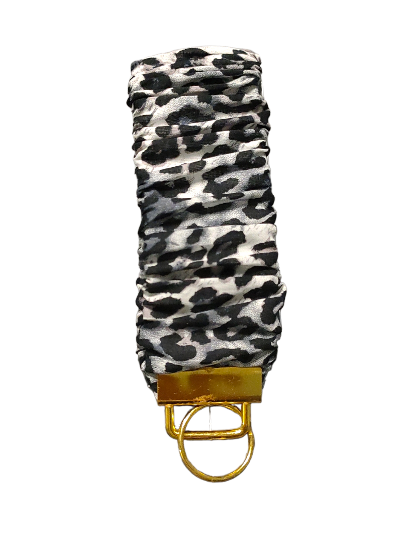 SCRUNCHIE KEY WRISTLET Snow Cheetah