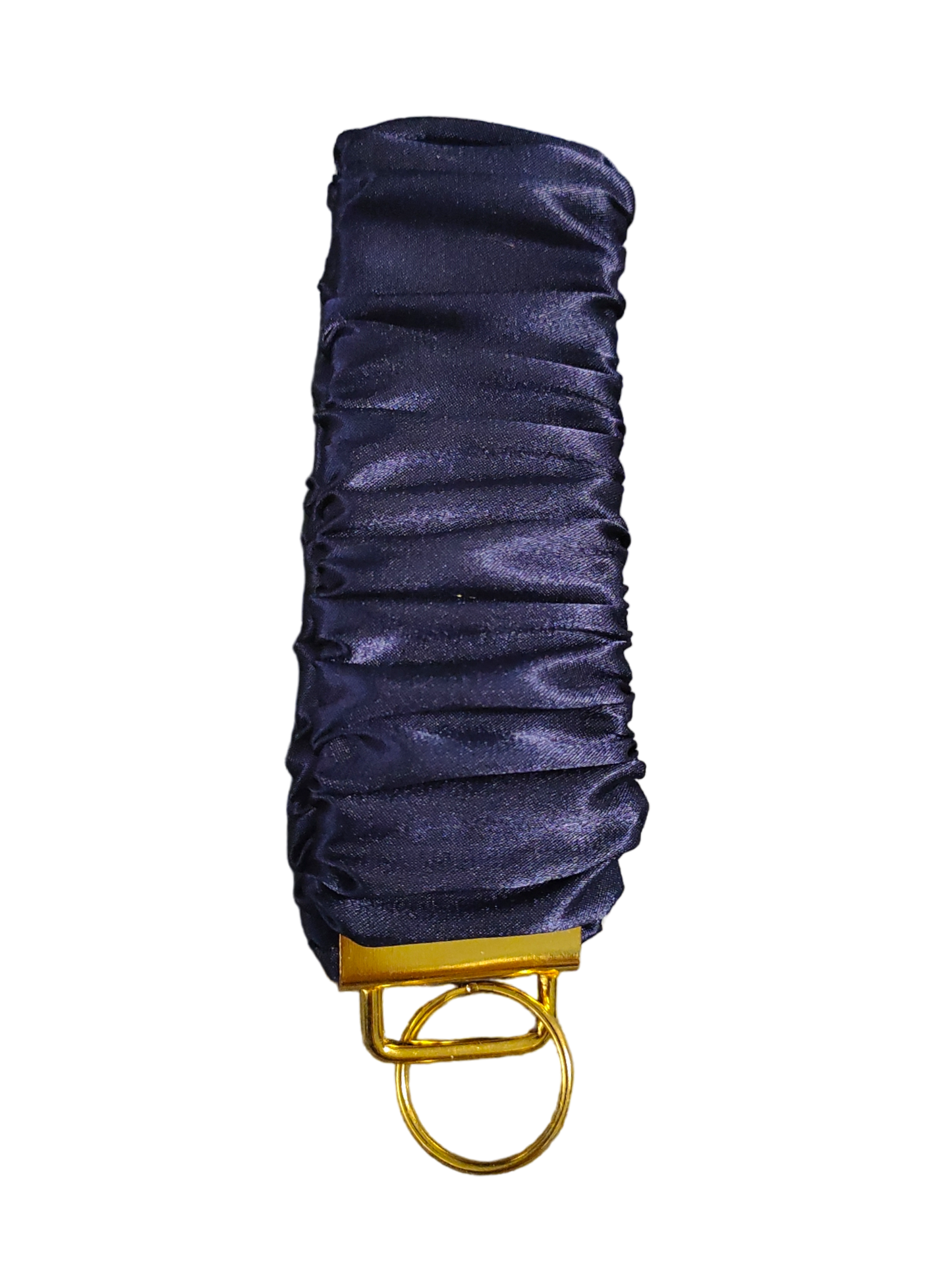 SCRUNCHIE KEY WRISTLET Satin Navy