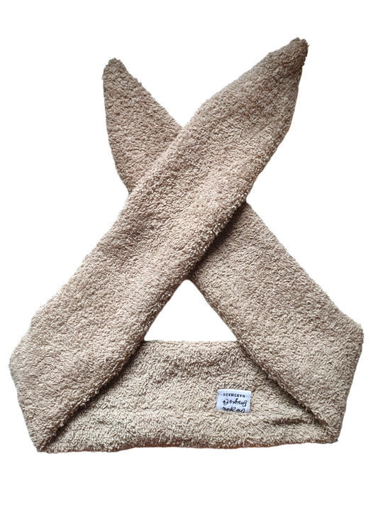 BETTY BOO BANDS™️ | TERRY TOWEL WIRED BAND | Light Brown