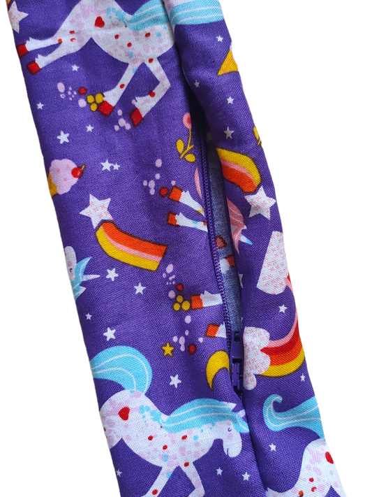 BETTY BOO BANDS™ WIRED HEADWRAP | + ZIP POCKET | Purple Unicorn