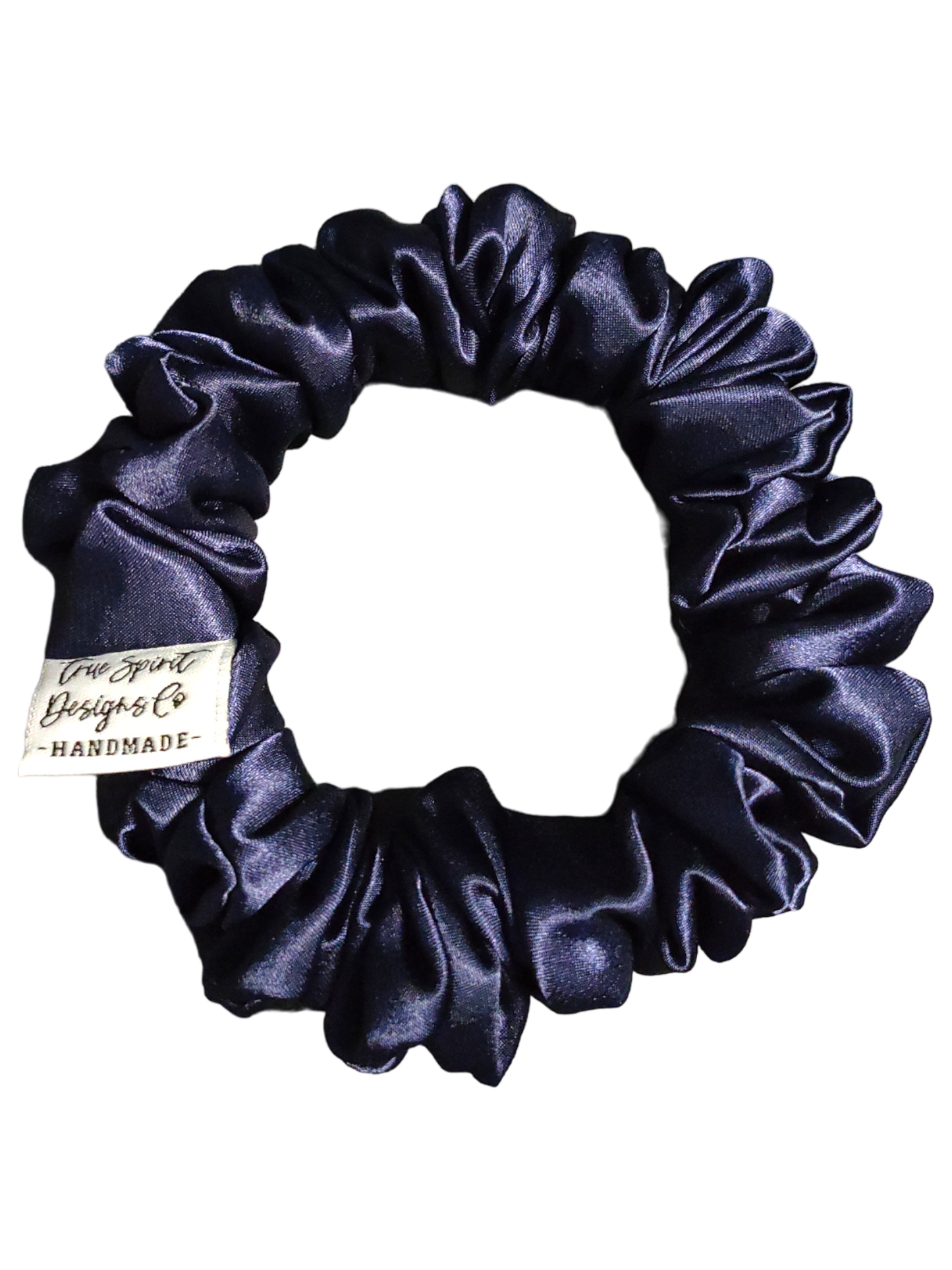 LARGE SKINNY Satin Navy