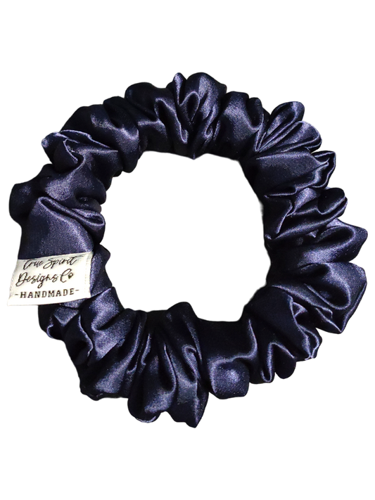 LARGE SKINNY Satin Navy