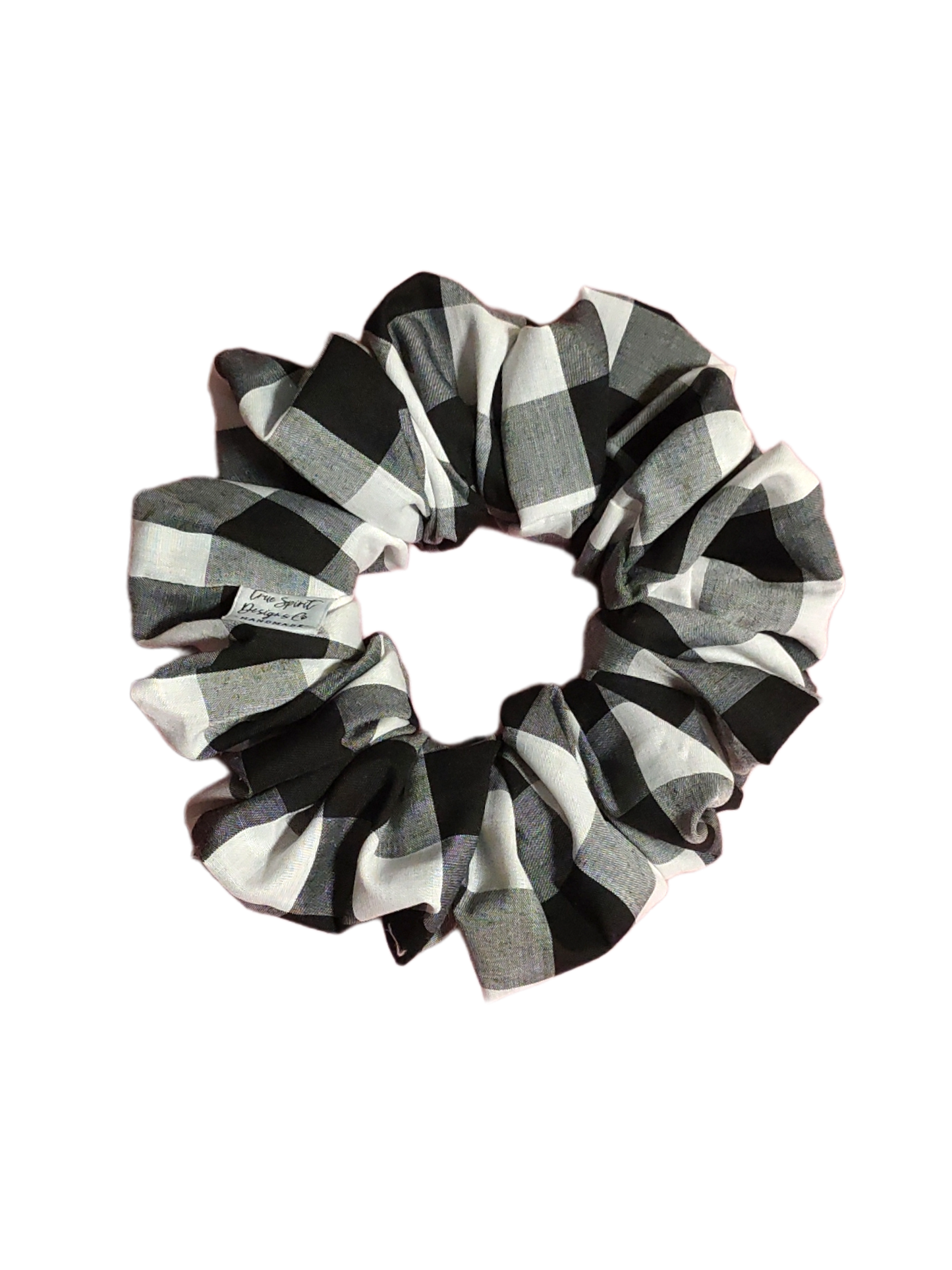 LARGE Black & Grey Gingham