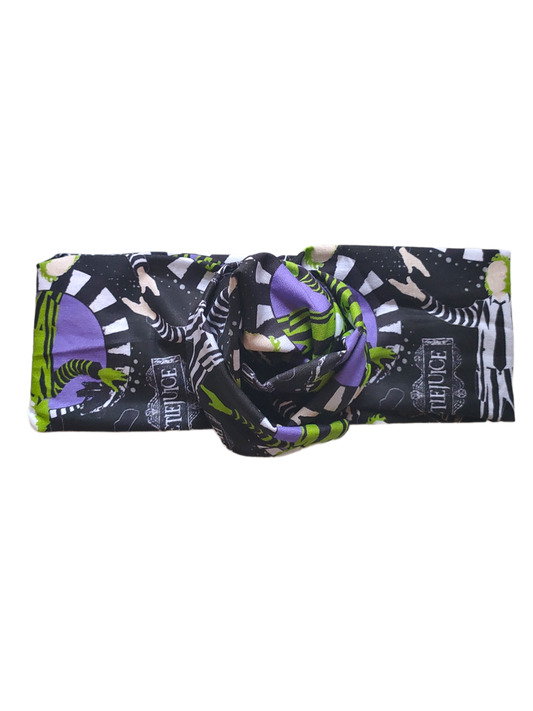 BETTY BOO BANDS™ WIRED HEADWRAP | Tim Burton | Purple Black & Green
