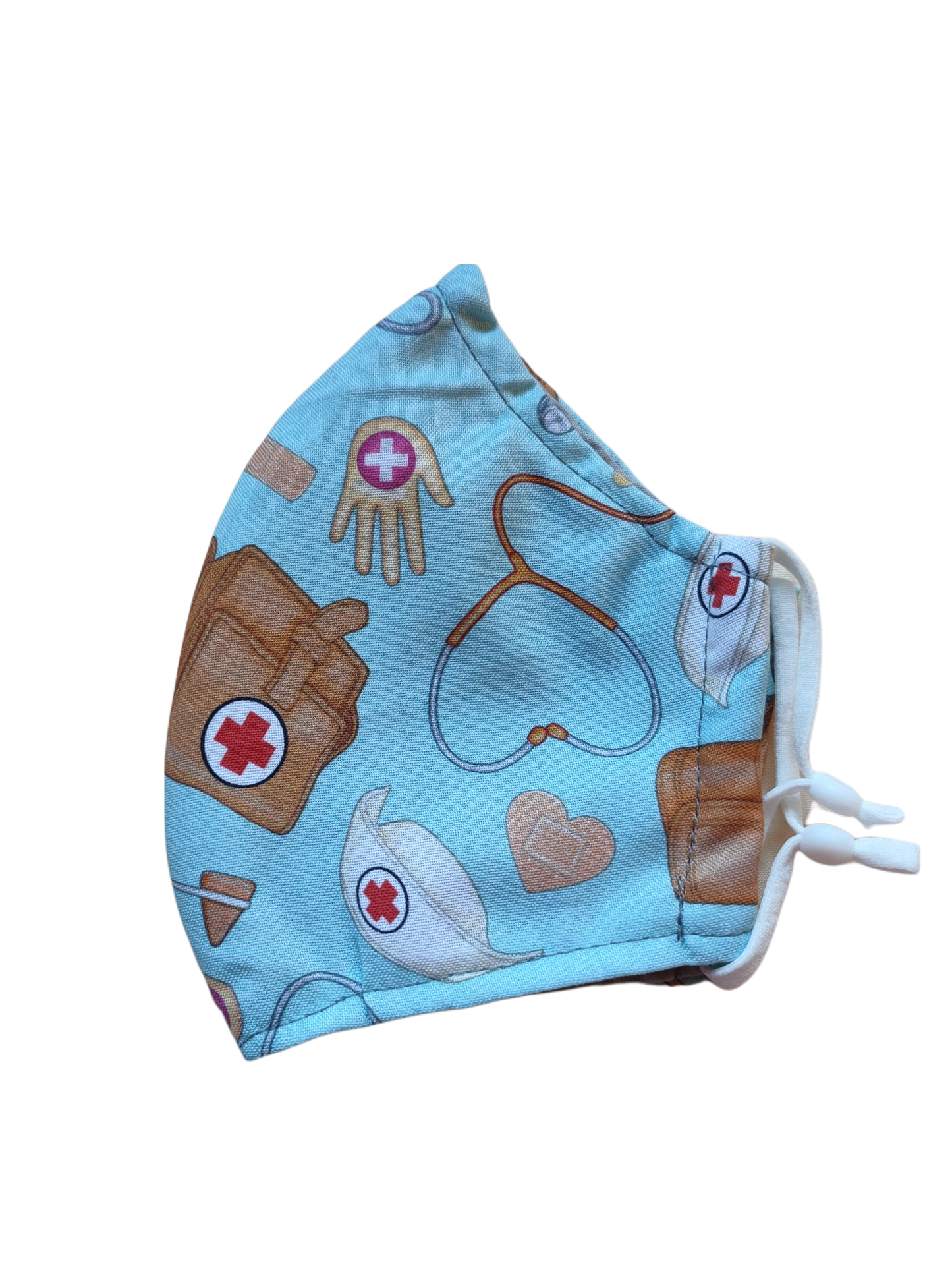 Re-usable Fabric Face Masks | The Nurse Style | 3-ply