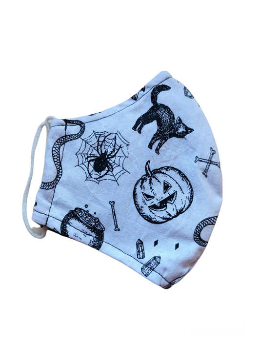 Re-usable Fabric Face Masks | White Mystic | 3-ply