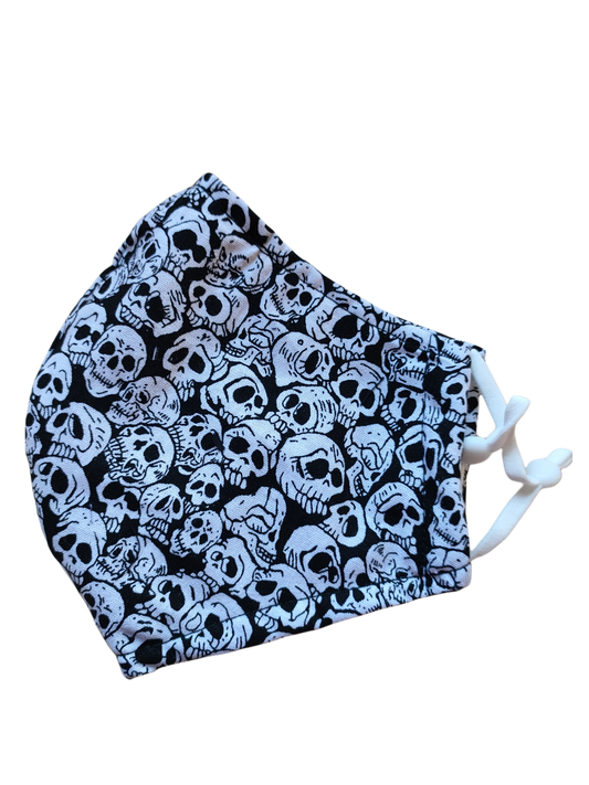 Re-usable Fabric Face Masks | Mini Skulls | 3ply