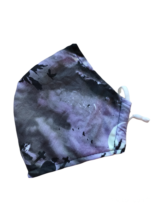 Re-usable Fabric Face Masks | Spooky Cemetary | 3-ply