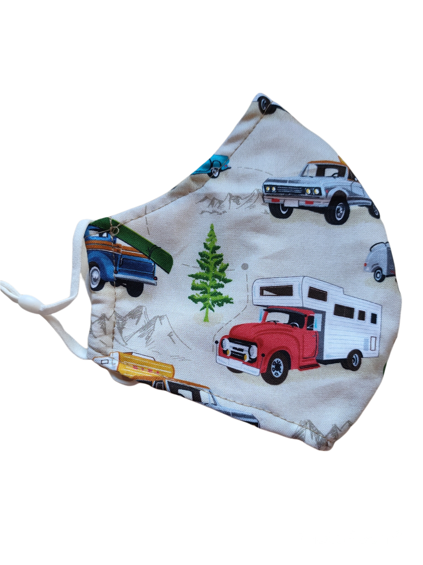 Re-usable Fabric Face Masks | Caravans | 3-ply