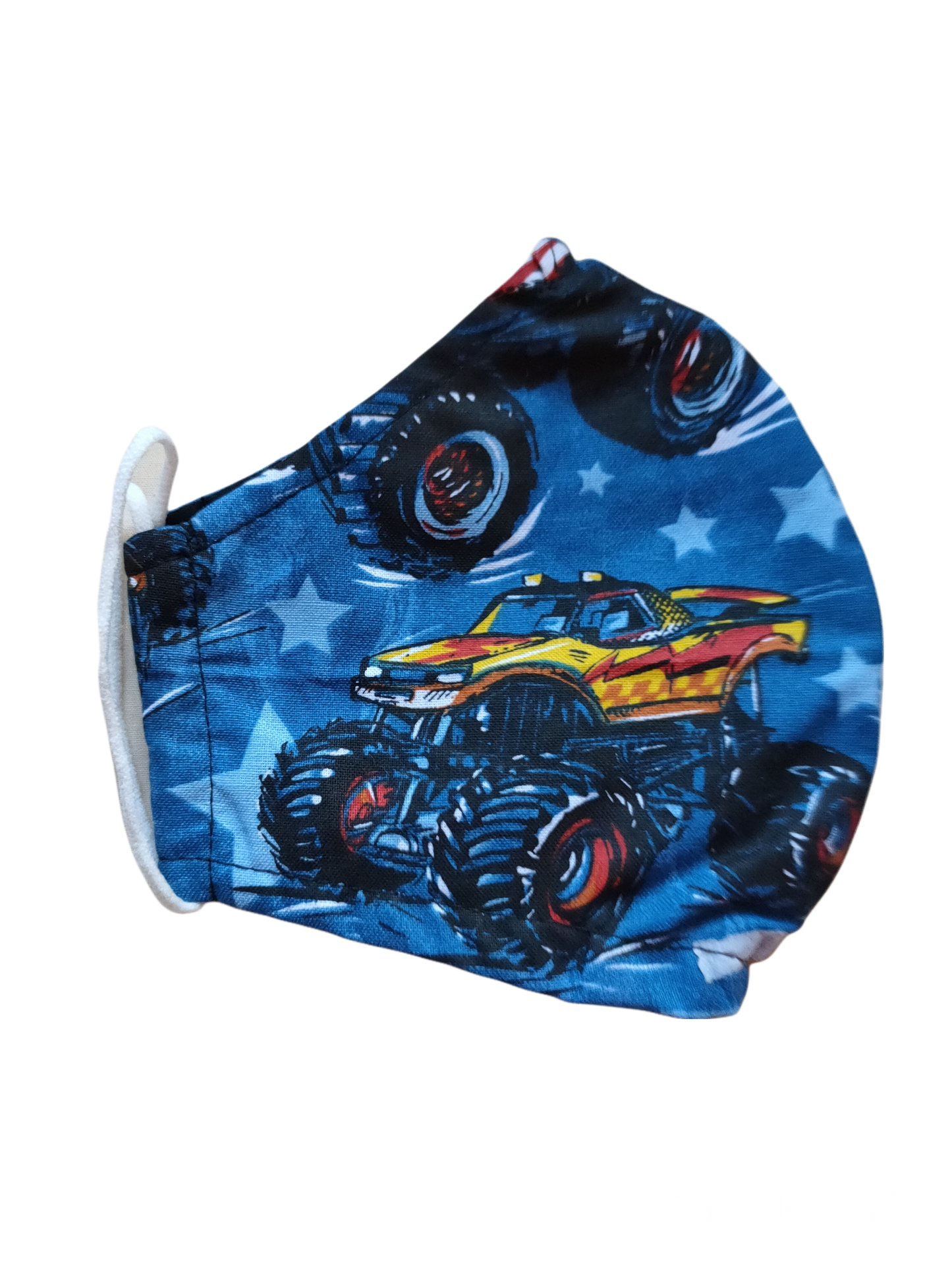 Re-usable Fabric Face Masks | Monster trucks | 3-ply