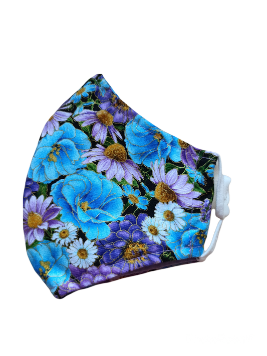 Re-usable Fabric Face Masks | Floral | 3-ply