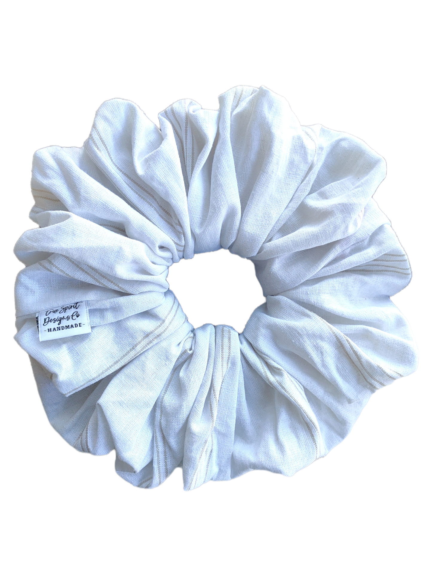 XXL Linen White with Stripes