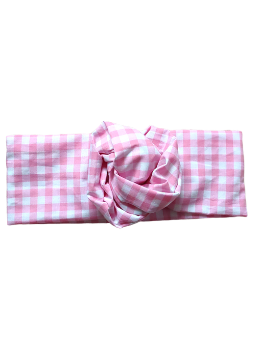 BETTY BOO BANDS™ WIRED HEADWRAP | Baby Pink Gingham
