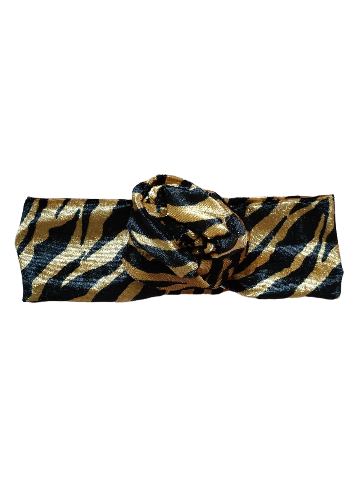 BETTY BOO BANDS™ WIRED HEADWRAP | Gold Velvet Tiger