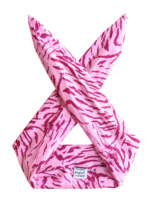 BETTY BOO BANDS™ WIRED HEADWRAP | Pink Tigress