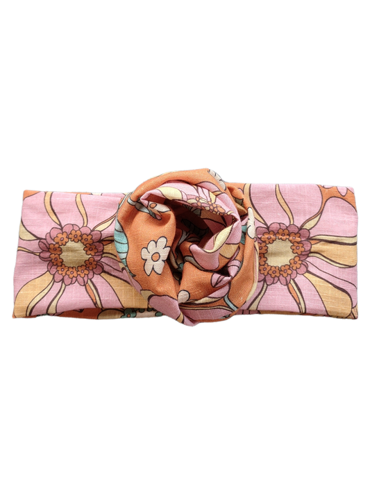 BETTY BOO BANDS™ WIRED HEADWRAP | Linen Groovy Floral