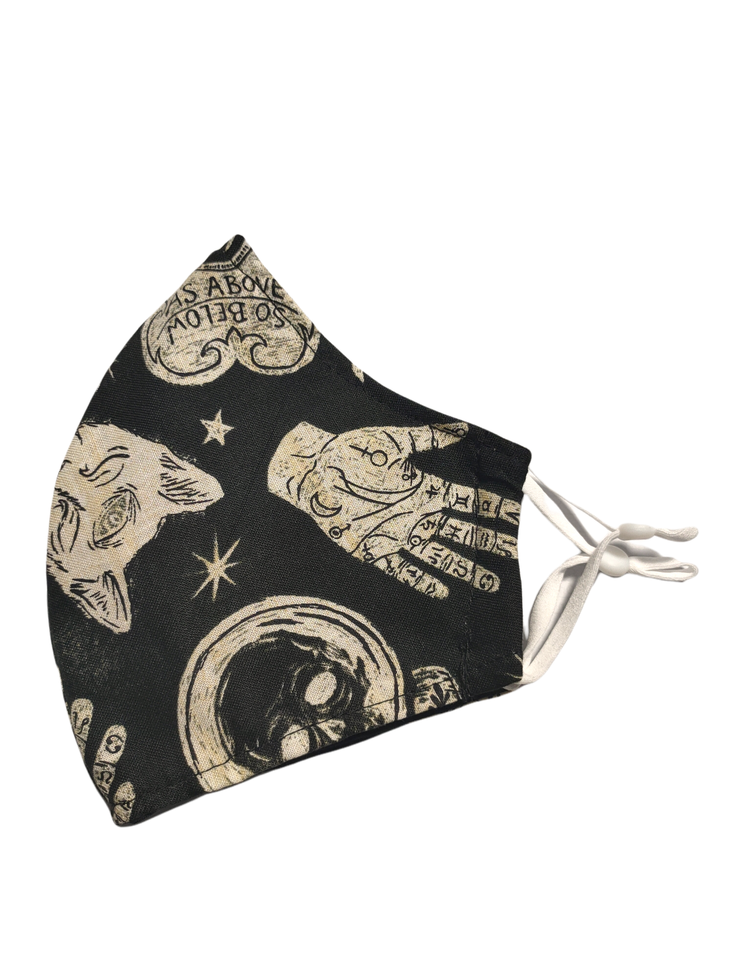 Re-usable Fabric Face Masks | Mystical Black | 3ply