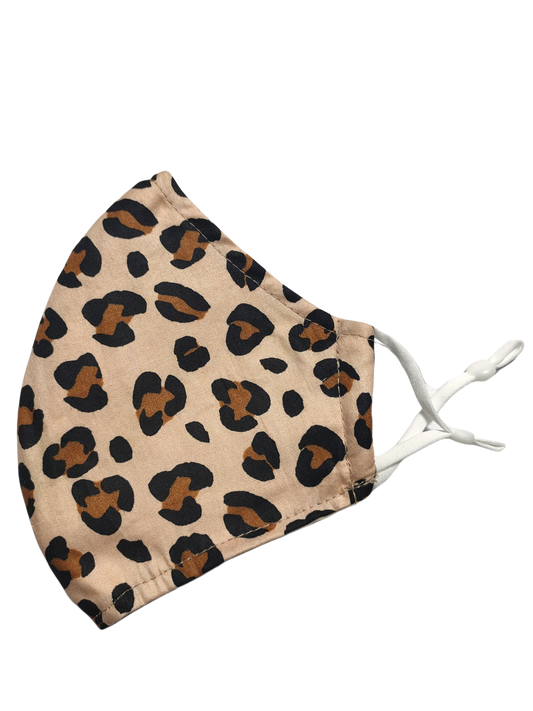 Re-usable Face Masks | Leopard Animal Skin | 3-ply