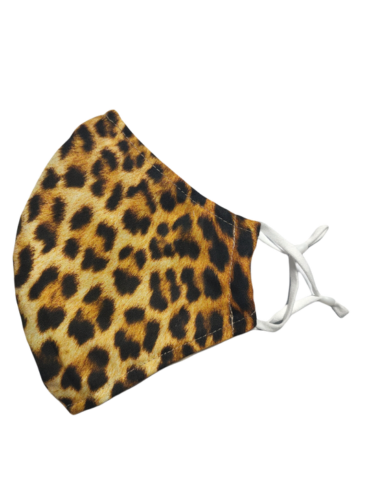 Re-usable Face Masks | Cheetah Animal Skin | 3-ply