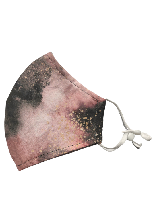 Re-usable Face Masks | Watercolour Abstract Pink | 3-ply