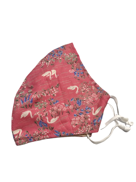 Re-usable Face Masks | Japanese Swans | 3-ply