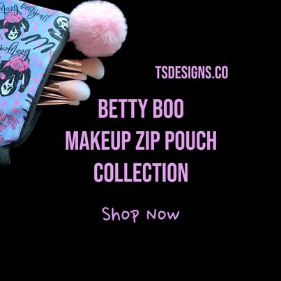 BETTY BOO MAKEUP ZIP POUCH COLLECTION