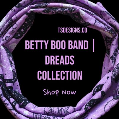 BETTY BOO 'DREAD' BANDS | 1" WIDE & 44" LONG