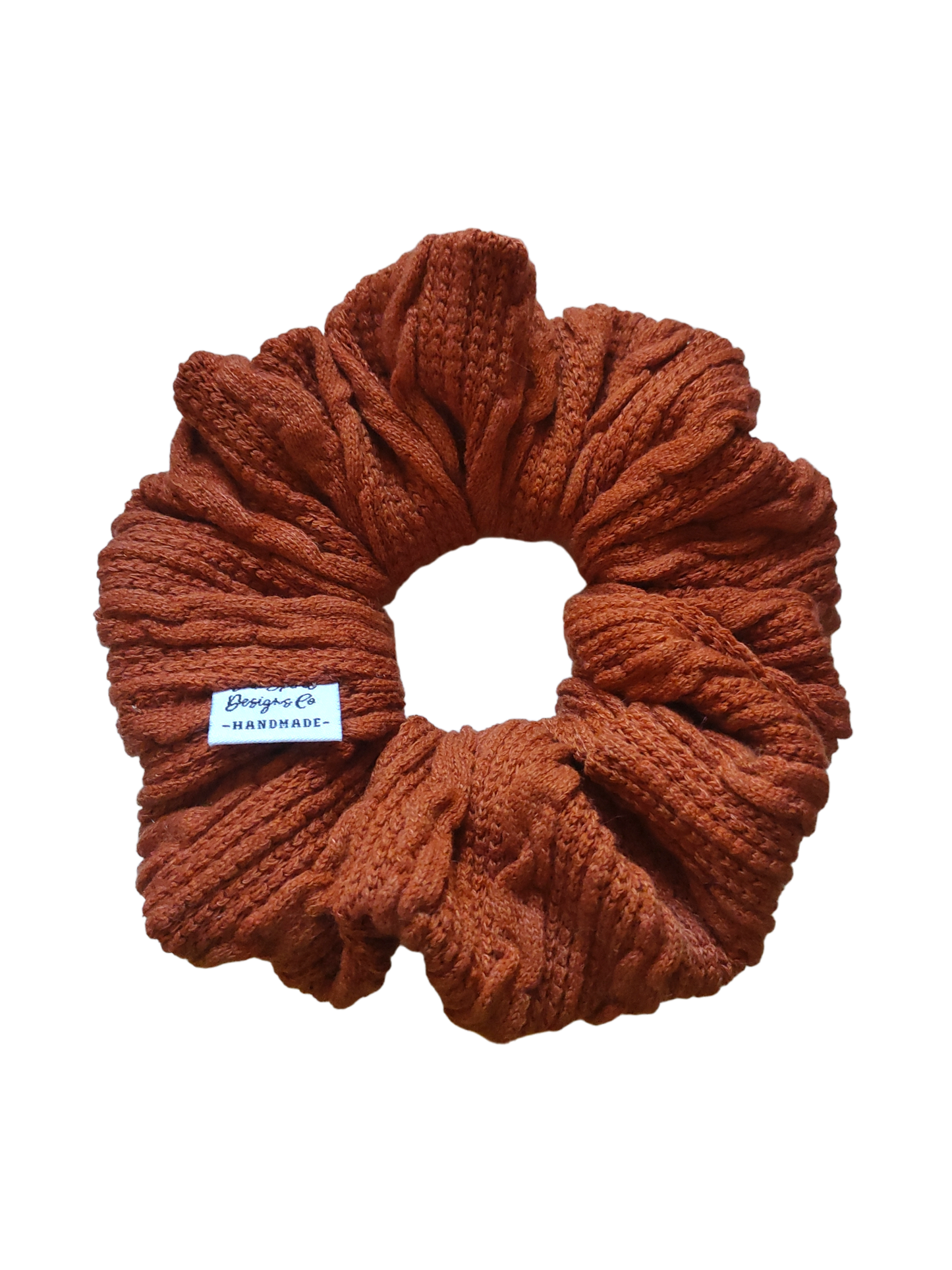 LARGE Knitted Ribbed Terracotta