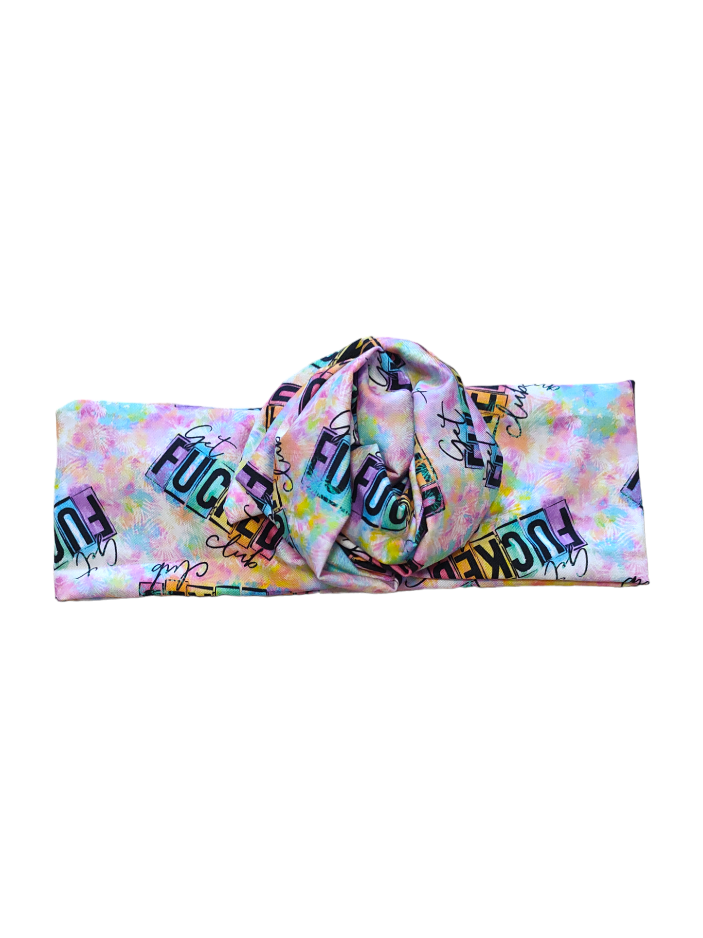 BETTY BOO BANDS™ WIRED HEADWRAP | 18+ Swear Band | Get F*cked Club | Pastel Rainbow