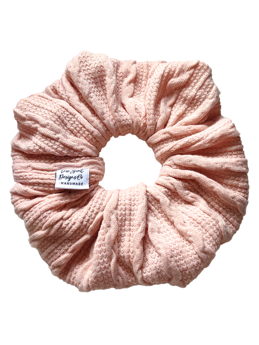 XXL Knitted Ribbed Baby Pink