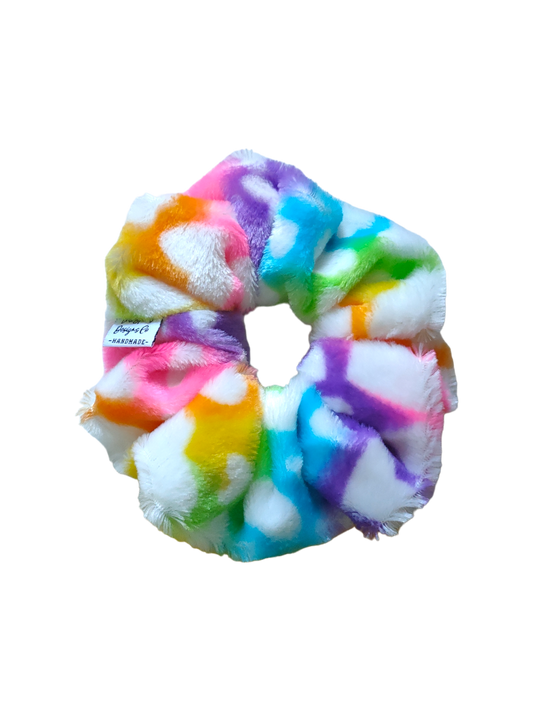 LARGE Fluffy Rainbow Hearts