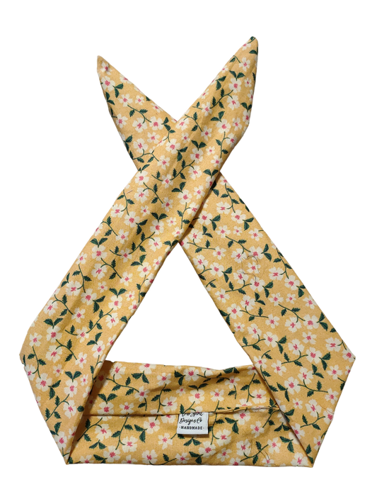 BETTY BOO BANDS™ WIRED HEADWRAP | Floral | Light Orange