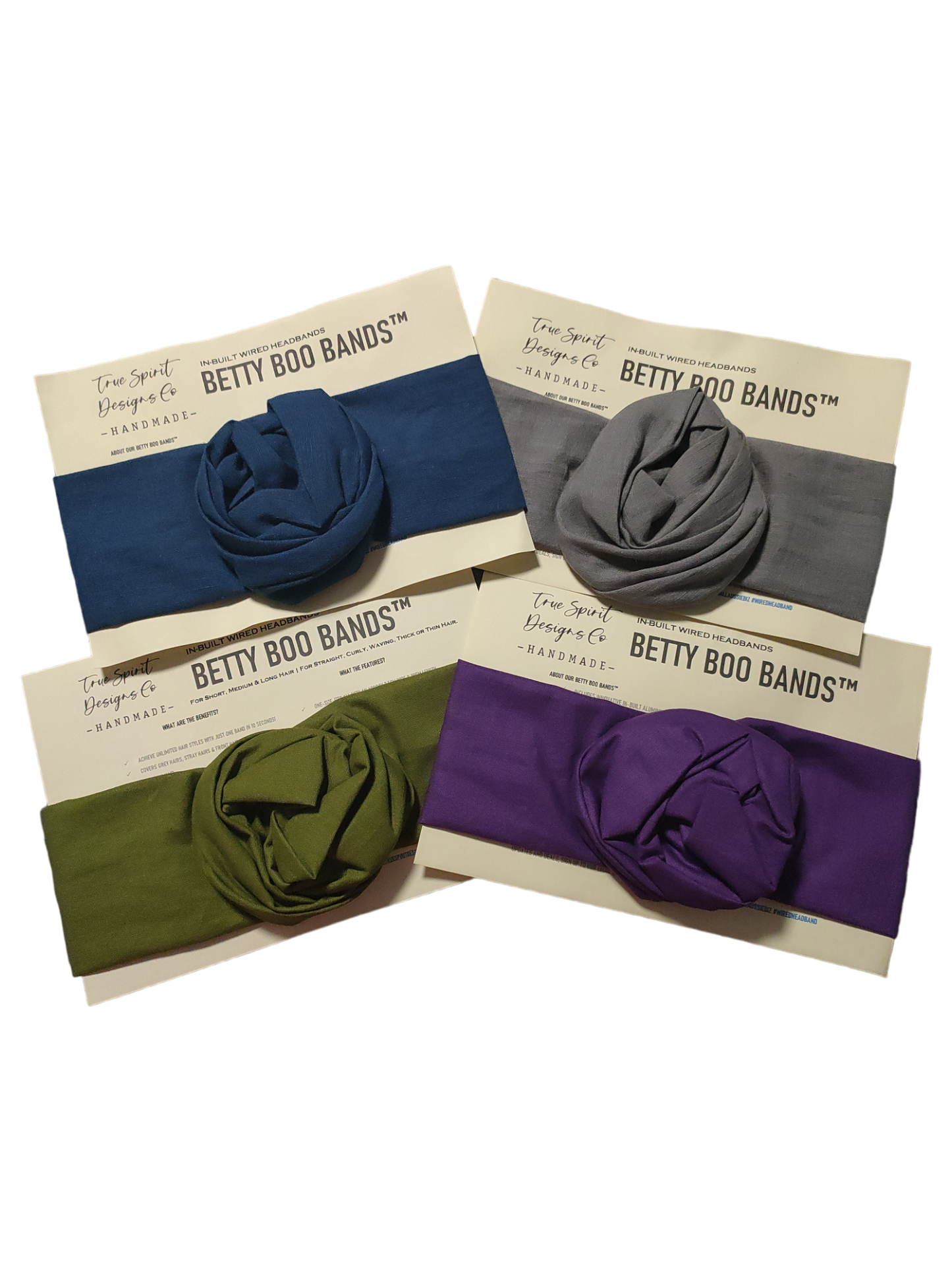 BUNDLE | STARTER PACKS | BETTY BOO BANDS™ WIRED HEADWRAP | Winter | 4 Pack