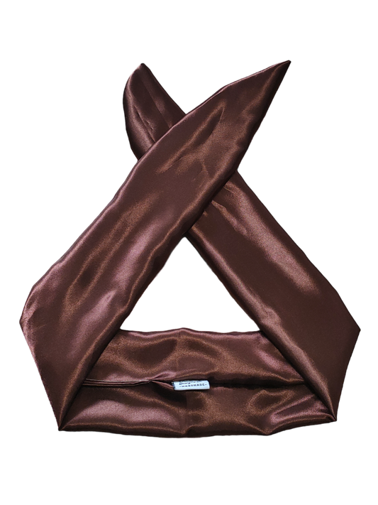 BETTY BOO BANDS™ WIRED HEADWRAP | Satin Chocolate