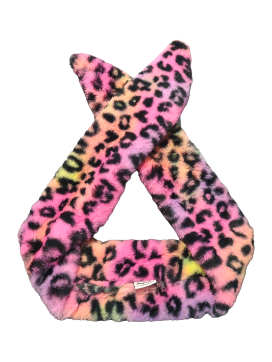 BETTY BOO BANDS™️ | FLUFFY WIRED BANDS | Rainbow Pink Leopard