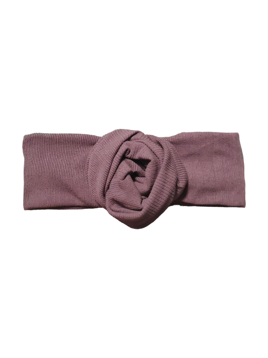 BETTY BOO BANDS™ WIRED HEADWRAP | Knitted Ribbed Purple