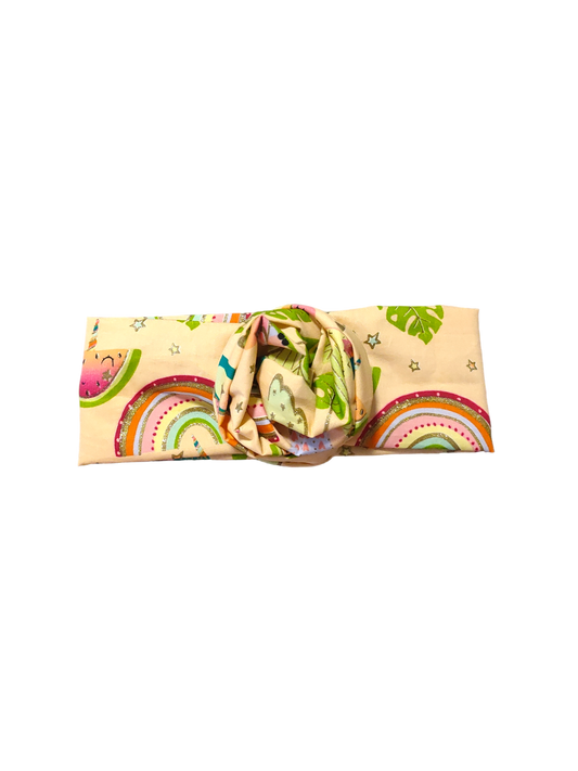 BETTY BOO BANDS™ WIRED HEADWRAP | Tropical Paradiso | Light Orange Cream