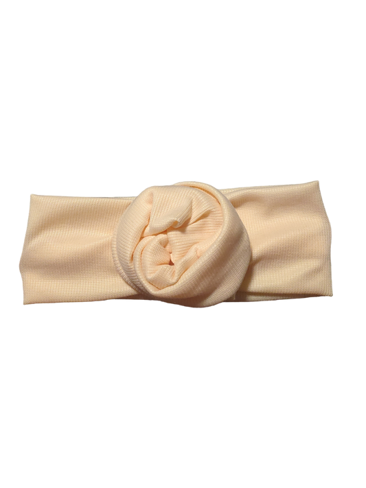 BETTY BOO BANDS™ WIRED HEADWRAP | Knitted Ribbed | Cream
