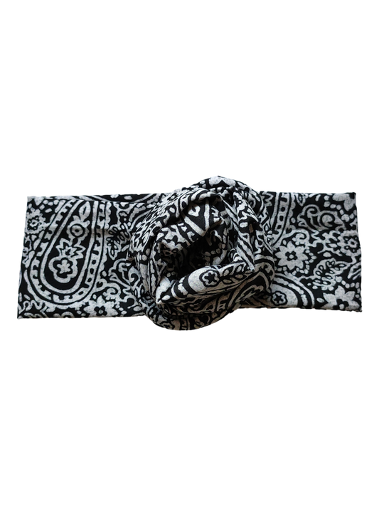 BETTY BOO BANDS™ WIRED HEADWRAP | Paisley Boho Black