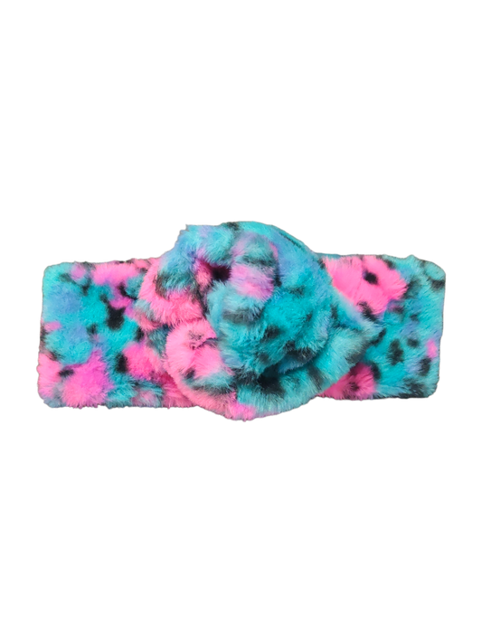 BETTY BOO BANDS™️ | FLUFFY WIRED BANDS | Teal & Hot Pink Leopard