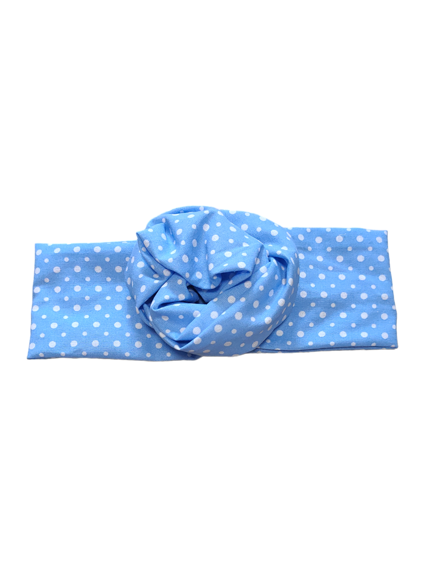 BETTY BOO BANDS™ WIRED HEADWRAP | Blue with Small White Dots