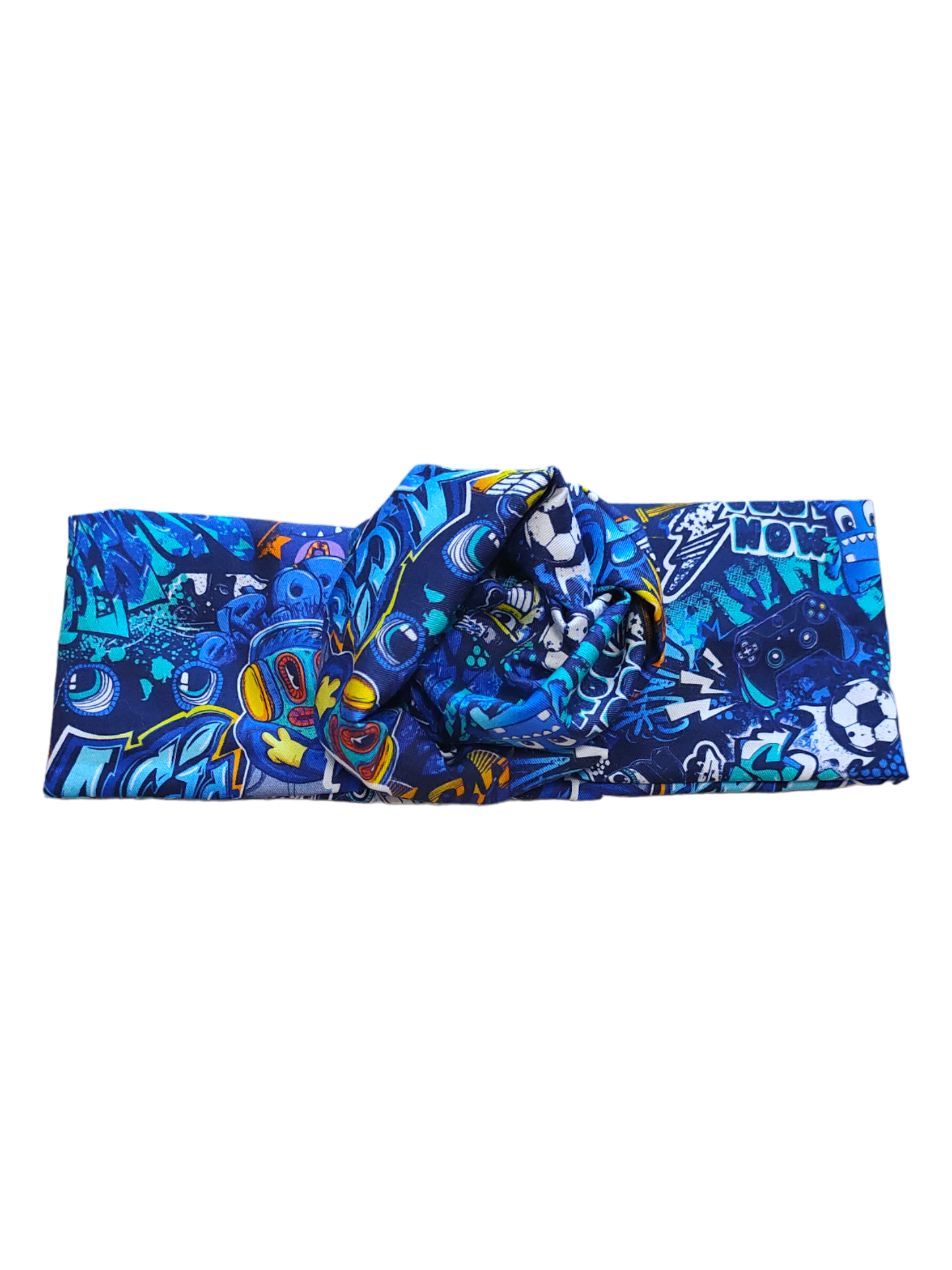 BETTY BOO BANDS™ WIRED HEADWRAP | Graffiti Blue