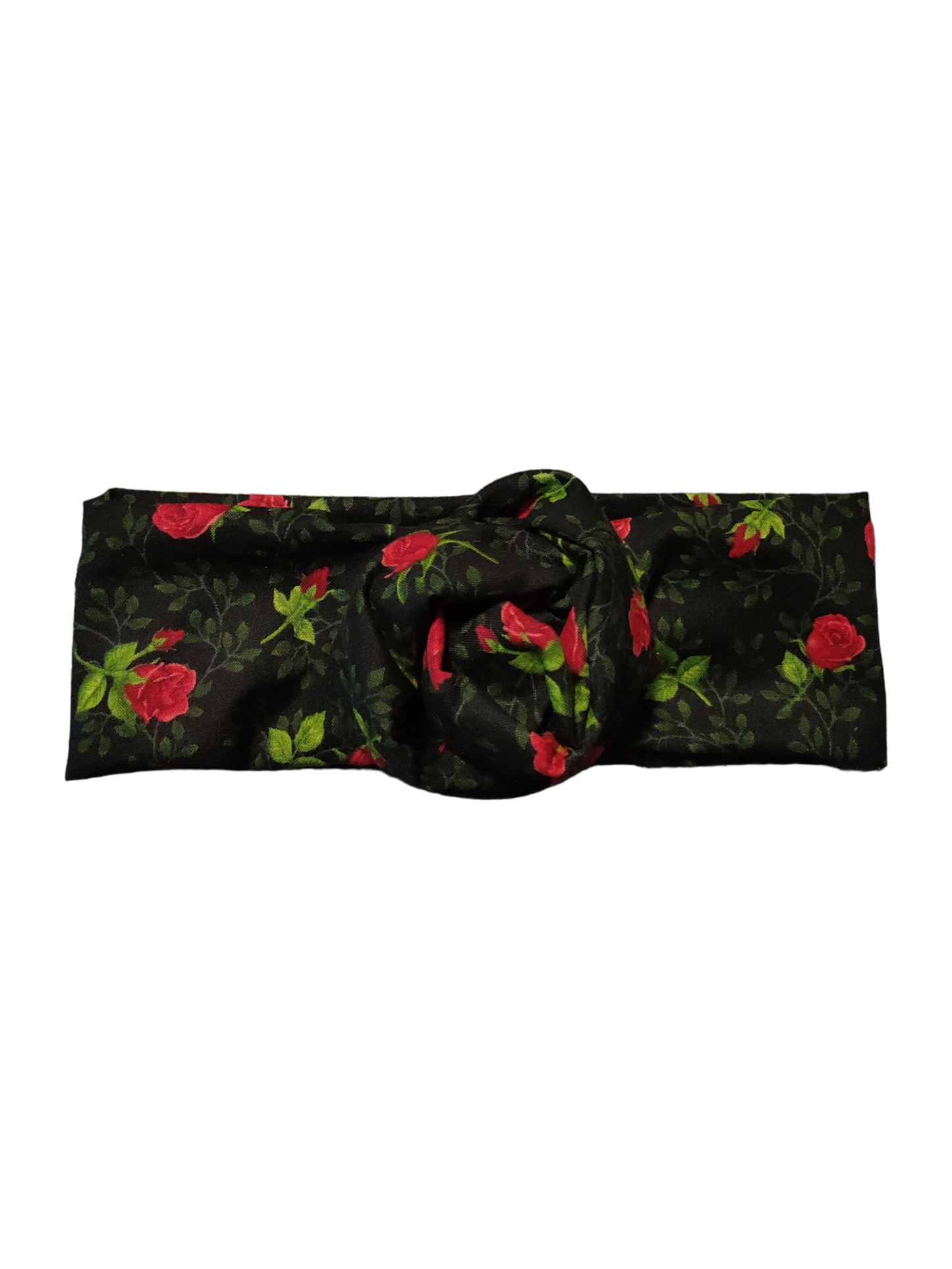 BETTY BOO BANDS™ WIRED HEADWRAP | Black with Mini Red Roses