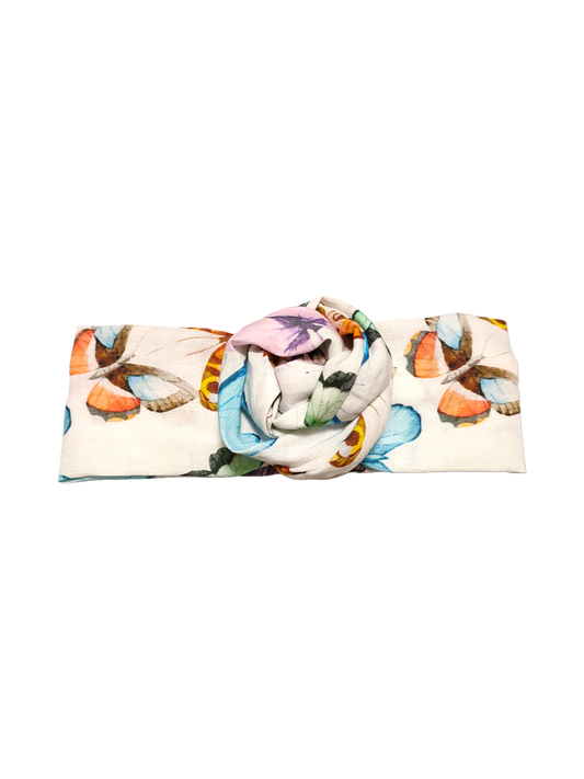 BETTY BOO BANDS™ WIRED HEADWRAP | Linen Butterflies